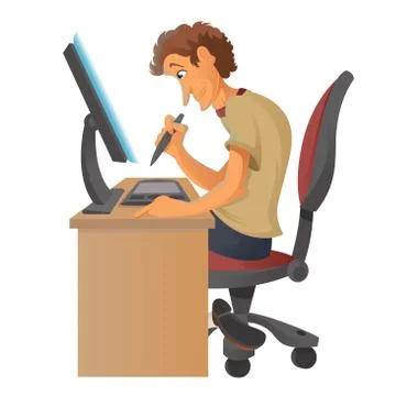 Artist Stock Illustration