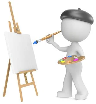 The Artist. Stock Illustration