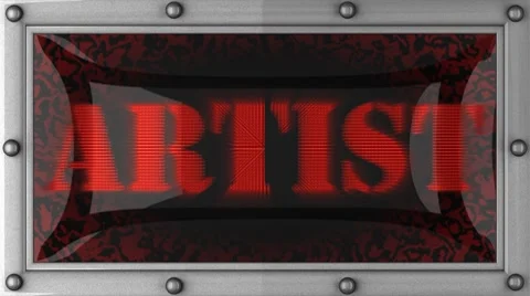Artist on led Stock Footage