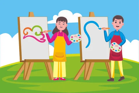 Artist Profession Illustrazione stock