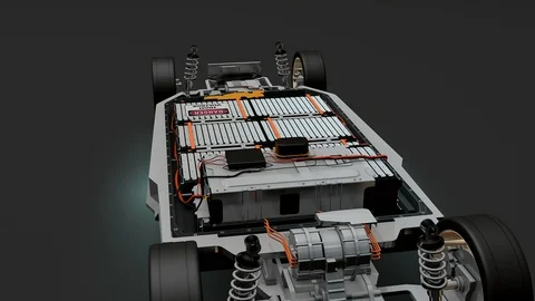 Artist rendering EV battery pack.	 Vidéo 101369390
