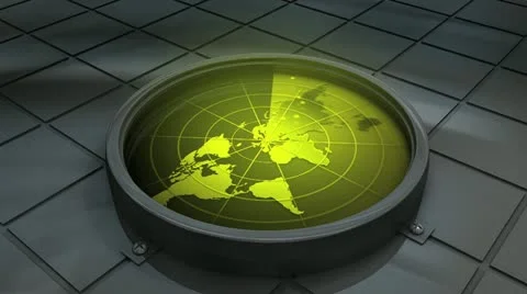 Artist rendering radar device in operation. 動画素材 20537914