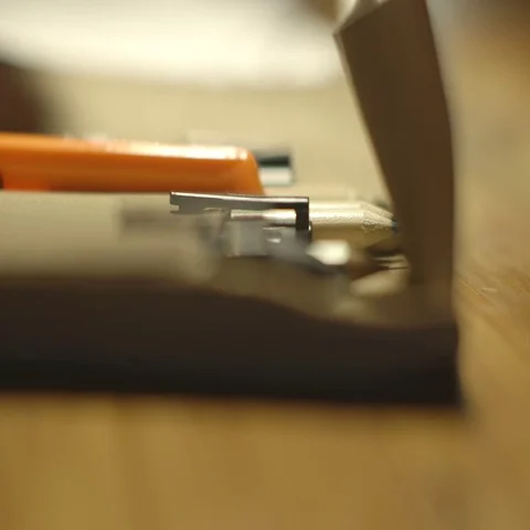 Artist selecting pencil for drawing Stock Footage 69303460