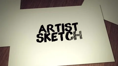 Artist Sketch Promo 스톡 After Effects