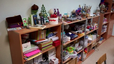 Artist studio Stock Footage 77345811