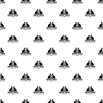 Artist tool pattern seamless Stock-Illustration