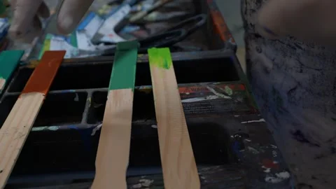 Artist tools with slider Видео 251519806
