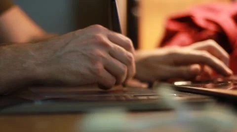 Artist Using Electronic Drawing Tablet Stock Footage 49132092