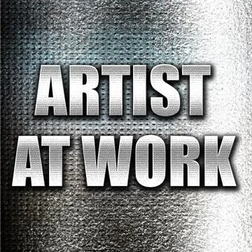 Artist at work Stock Illustration