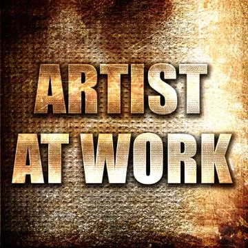 Artist at work Stock Illustration