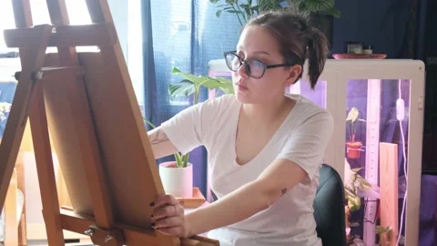 Artist at work.2 Stock Footage 153700142