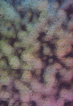 Artistic 3D Abstract Colored Structure Illustrazione stock