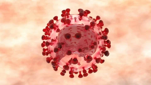 Artistic 3D animation of the coronavirus Stock Footage 127450573