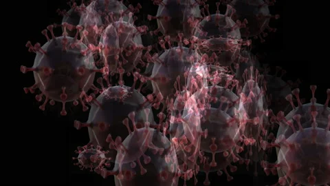 Artistic 3D animation of the coronavirus Stock-Footage 148270564