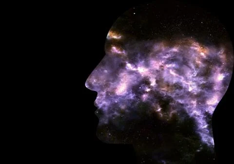 Artistic 3d Computer Generated Illustration Of A Smooth Galactic Abstract Hum Stock Illustration