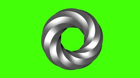 Artistic 3D object rotating, looping animation Video stock 160169042
