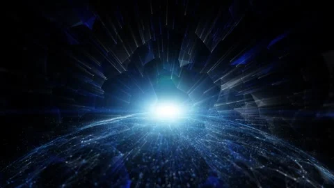 Artistic 3d sphere with lines network background Stock Footage 323323577