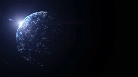 Artistic 3d sphere motion with sunlight Stock Footage 231422544