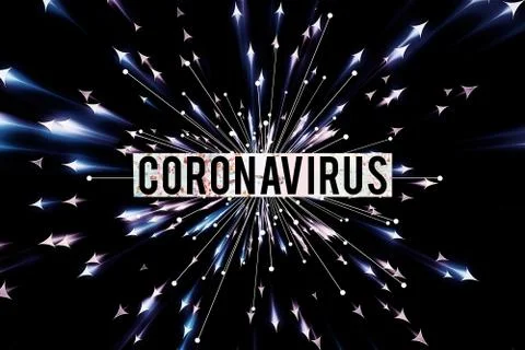 Artistic abstract 3D rendering illustration of the new Coronaviru diseas outb Stock Illustration
