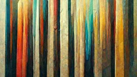 Artistic abstract artwork, textures lines stripe pattern design Illustrazione stock