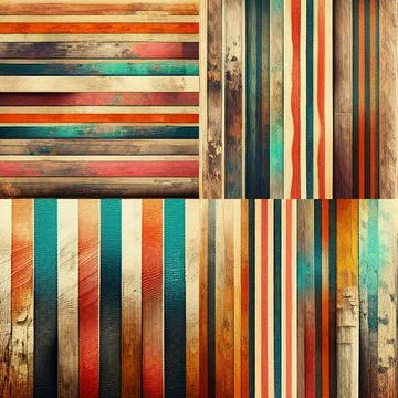 Artistic abstract artwork textures lines stripe pattern design. Stock Illustration