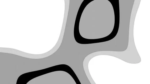 Artistic abstract fluid pattern with irregular organic shapes in grayscale 스톡 일러스트