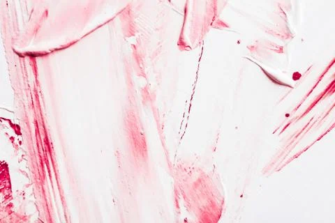 Artistic abstract texture background, pink acrylic paint brush stroke, textur Stock Photos