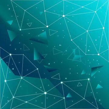 Artistic Abstract Unique Geometric Shape On A Colorful Background Stock Illustration