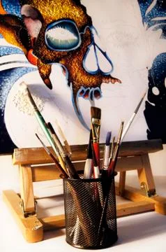 Artistic Activity - Painting Stock Photos