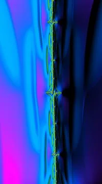 Artistic and imaginative digitally designed abstract 3D fractal background Stock Illustration