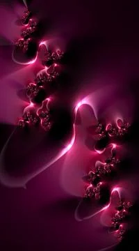 Artistic and imaginative digitally designed abstract 3D fractal background Stock Illustration