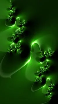 Artistic and imaginative digitally designed abstract 3D fractal background Stock Illustration