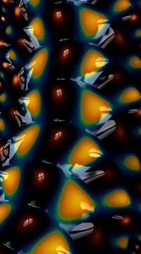 Artistic and imaginative digitally designed abstract 3D fractal background Stock Illustration