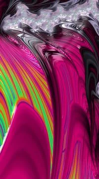 Artistic and imaginative digitally designed abstract 3D fractal background Stock Illustration
