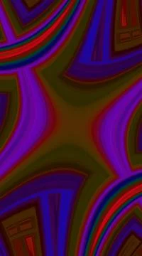 Artistic and imaginative digitally designed abstract 3D fractal background Stock Illustration