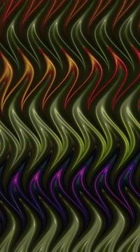 Artistic and imaginative digitally designed abstract 3D fractal background Stock Illustration