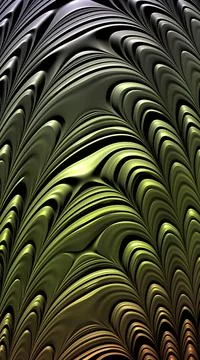 Artistic and imaginative digitally designed abstract 3D fractal background Stock-Illustration