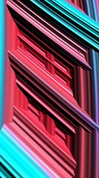 Artistic and imaginative digitally designed abstract 3D fractal background Stock Illustration
