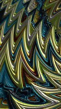 Artistic and imaginative digitally designed abstract 3D fractal background Stock Illustration