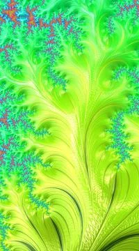 Artistic and imaginative digitally designed abstract 3D fractal background Stock Illustration