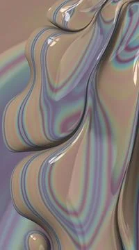 Artistic and imaginative digitally designed abstract 3D fractal background Stock Illustration