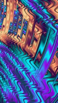Artistic and imaginative digitally designed abstract 3D fractal background Stock Illustration