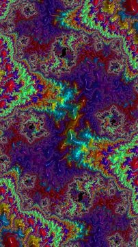 Artistic and imaginative digitally designed abstract 3D fractal background Stock Illustration