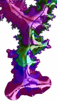 Artistic and imaginative digitally designed abstract 3D fractal background Stock Illustration