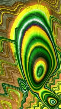 Artistic and imaginative digitally designed abstract 3D fractal background Stock Illustration