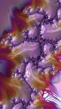 Artistic and imaginative digitally designed abstract 3D fractal background Stock Illustration
