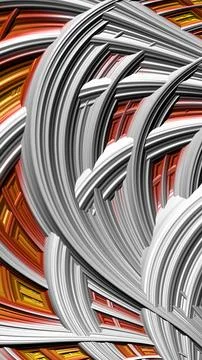 Artistic and imaginative digitally designed abstract 3D fractal background Stock Illustration