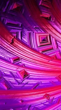 Artistic and imaginative digitally designed abstract 3D fractal background Stock Illustration