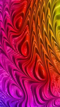 Artistic and imaginative digitally designed abstract 3D fractal background Stock Illustration