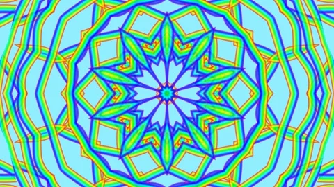 Artistic animated rainbow seamless loop circles motion graphic Stock Footage 119249173